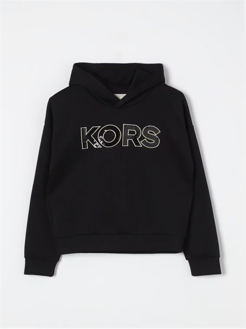 sweatshirt girl black MICHAEL KORS | R30150//NERO